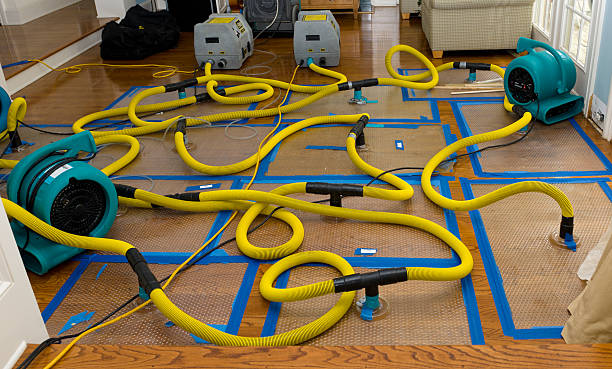 Professional Water Extraction technician working in Howell, MI